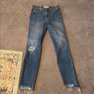 Size 23 madewell skinny jeans